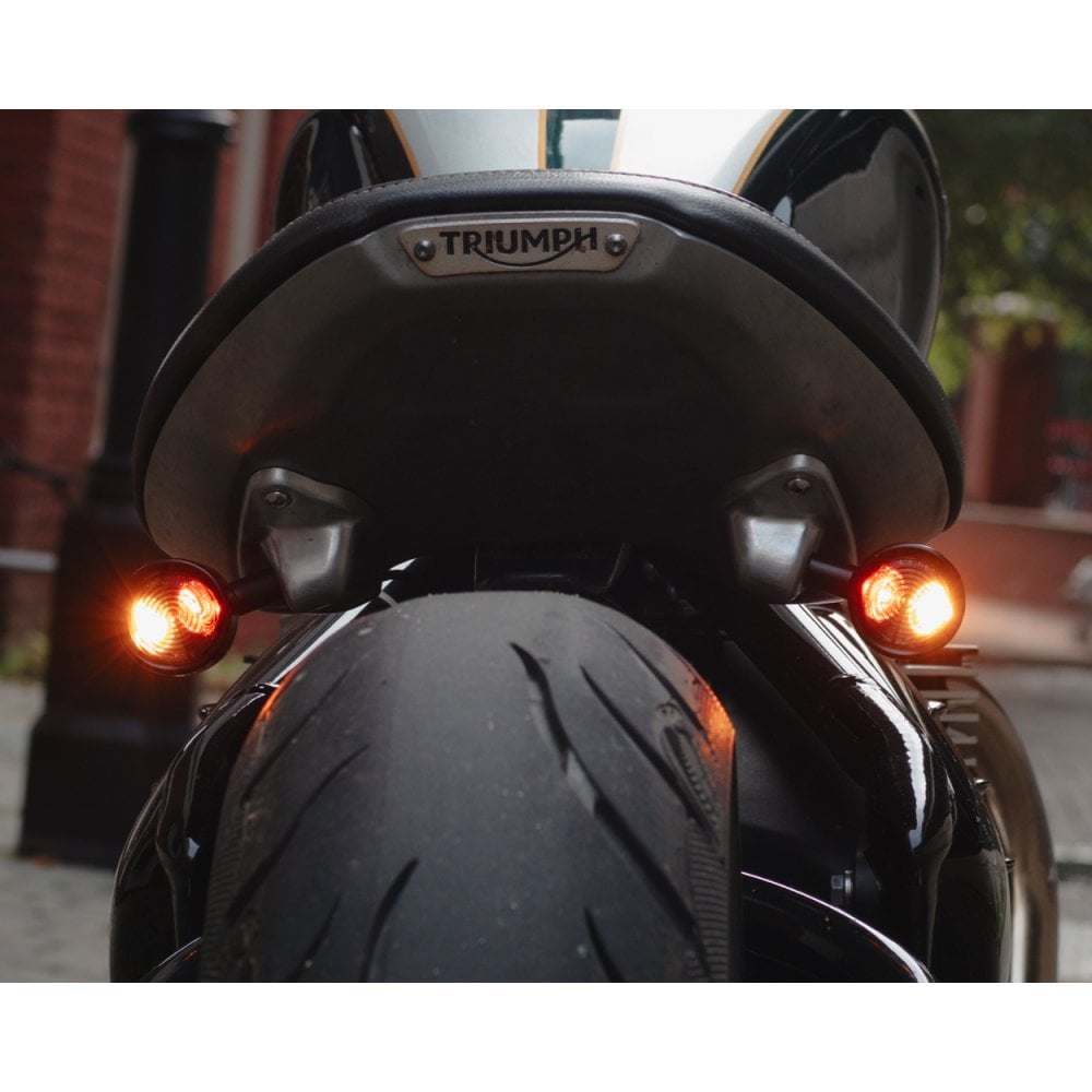 MOTONE ICON MULTI LED 3 IN 1 TAILLIGHT/BRAKE/INDICATORS TURN Signals - PAIR - BLACK