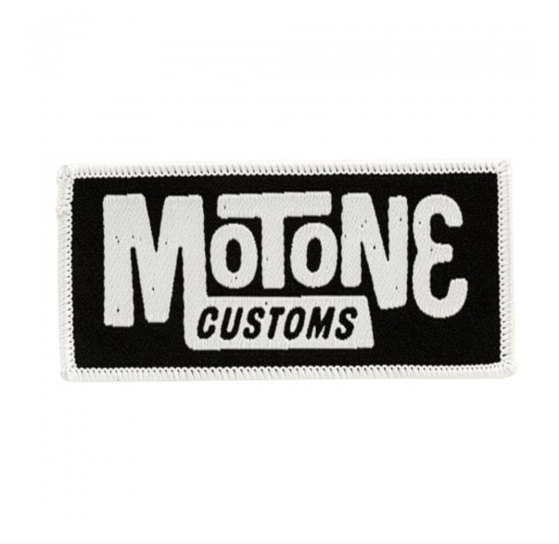 Motone BLOCK LOGO Woven Sew-On Patch