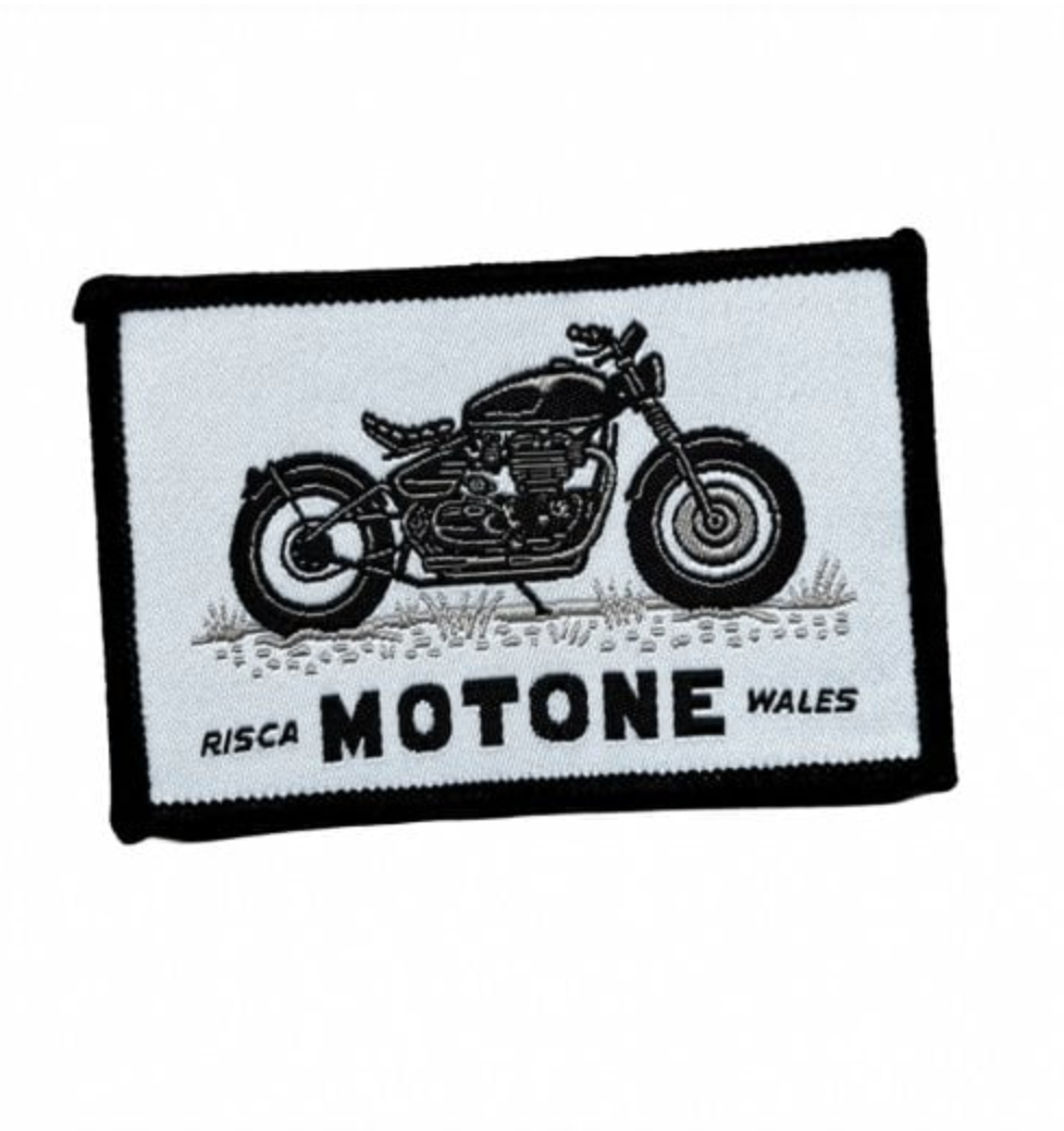 Motone BOBBER-RISCA-WALES Woven Sew-On Patch
