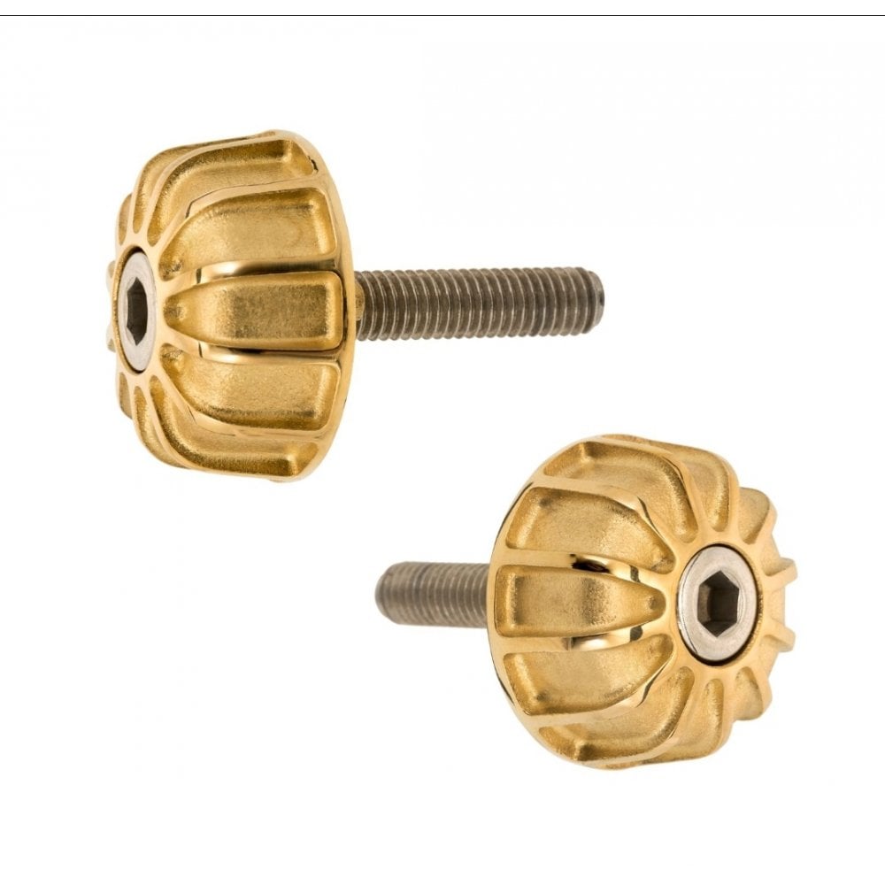 Motone Casablanka BRASS -Passenger Peg Delete / Blanking Plates / Forged Edition