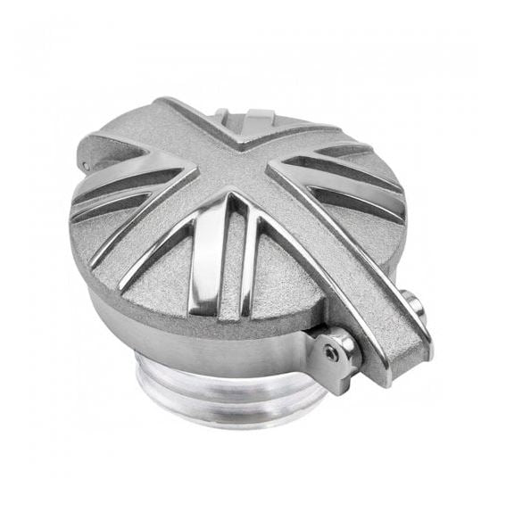 Union Jack Monza Cap Kit for Triumph and HD - POLISHED / SHOT BLAST
