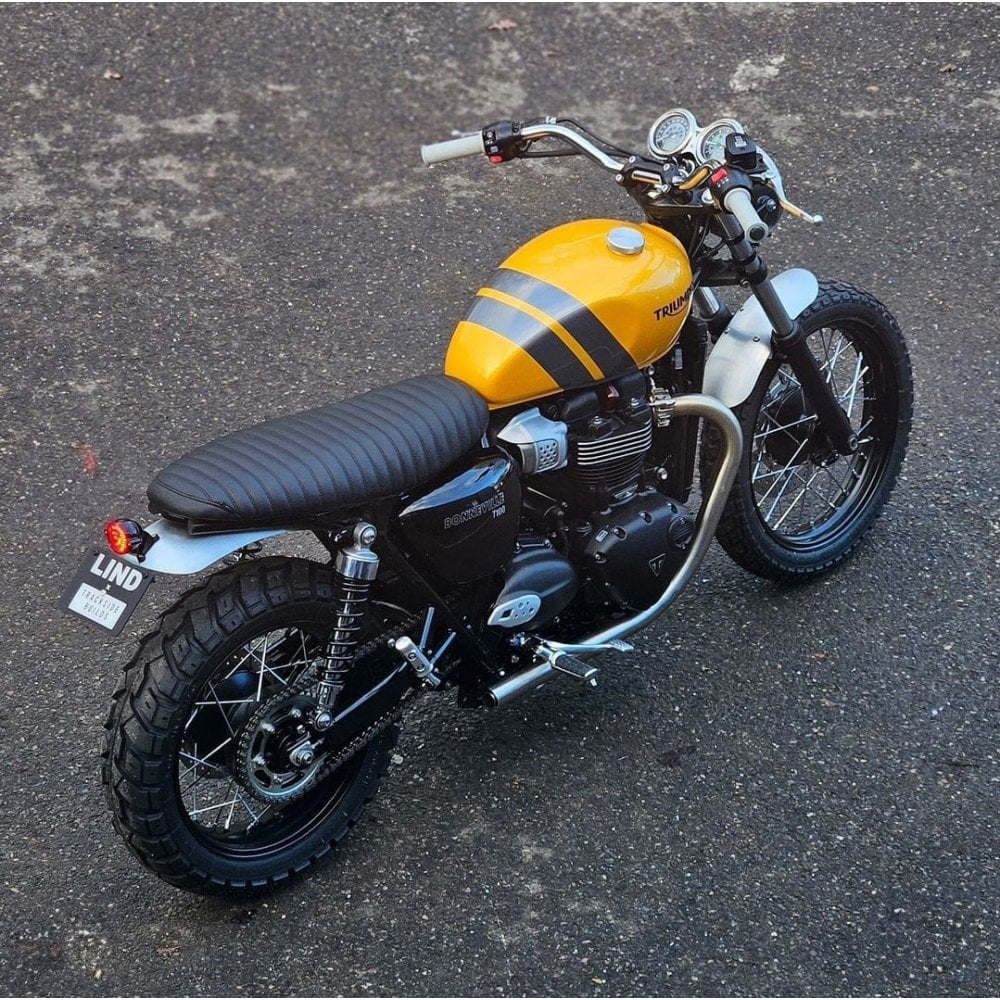 Motone The Viper-Mk.II Low Profile Skinny Ribbed Seat - Black