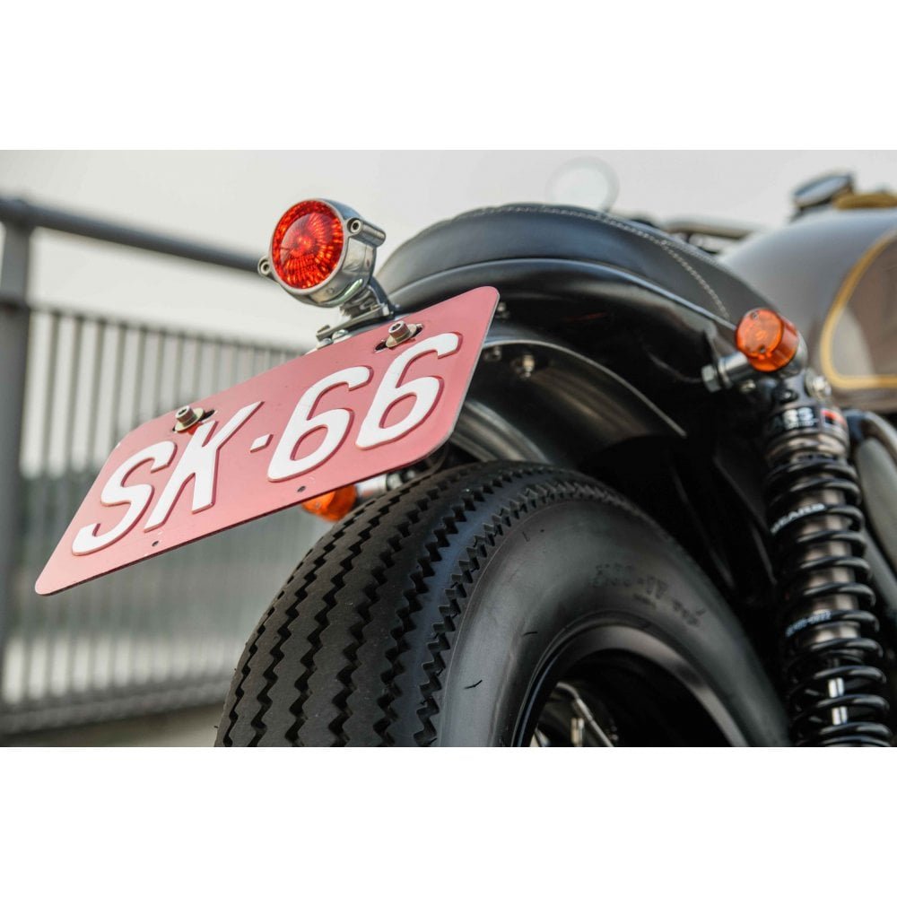 Motone Eldorado Tail Light - LED - POLISHED + BLACK FINISH