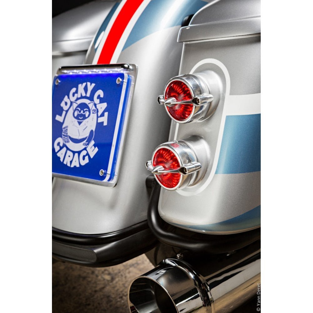 Motone Bel Air Tail Light - LED - GLOSS BLACK