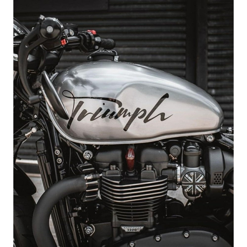 Motone TPS Carb/Throttle Body Cover - Pair - Union Jack - Black/Contrast Polish