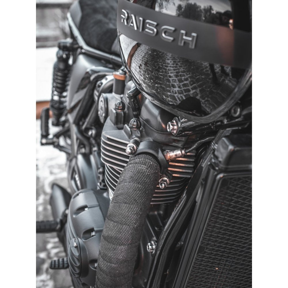 Motone Stealth Exhaust Clamps - Black