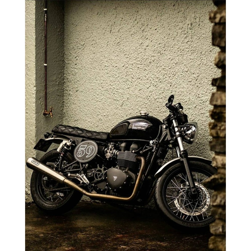 Motone Bonneville Skinny Seat - The Mamba - Black