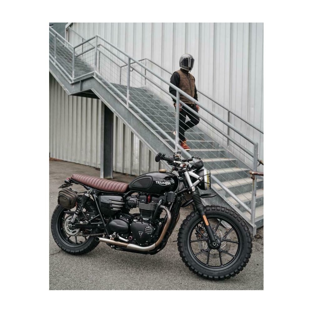 Motone The Viper- Low Profile Skinny Ribbed Seat - Tobacco Brown