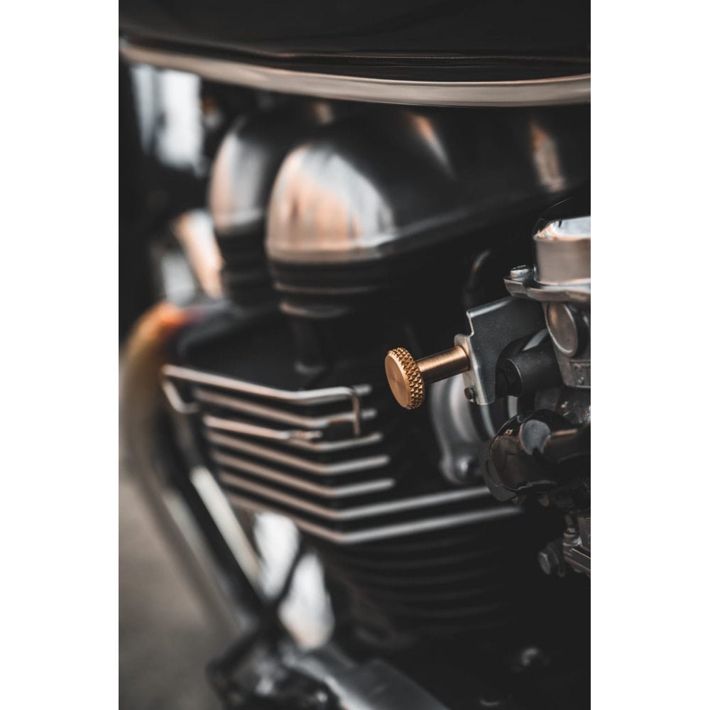 Motone Knurled Choke Knob - Brass