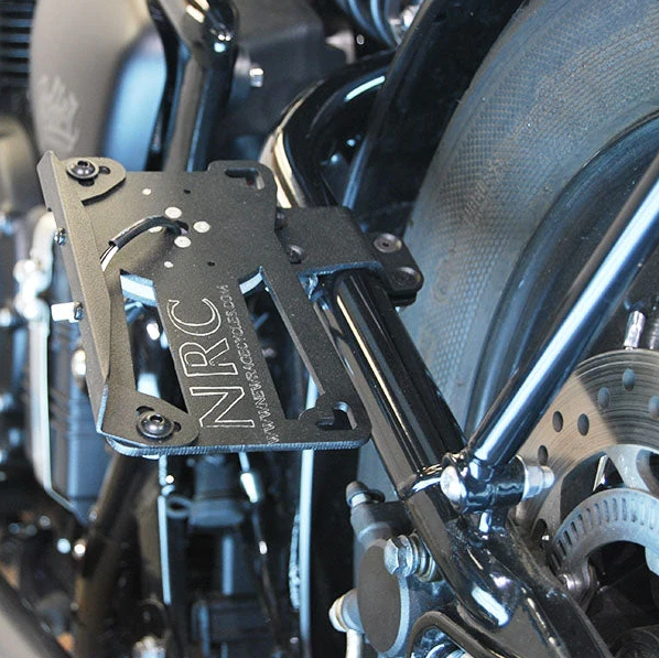 New Rage Cycles Triumph Bobber Side Mount License Plate