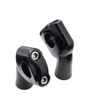 Up-And-Over Riser Kit for 1 Inch Bars - Black