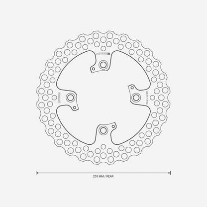 BUZZSAW 255 Rear Brake Disc / Rotor