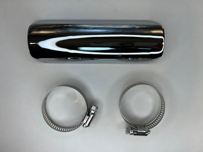 990155 - Chrome Heat Shield W/Clamps