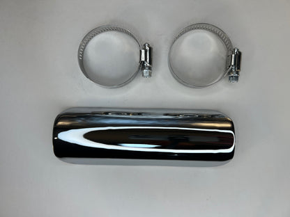 990155 - Chrome Heat Shield W/Clamps