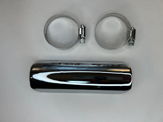 990155 - Chrome Heat Shield W/Clamps