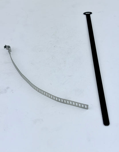 60-4418 - FRAME TIE - ALLOY - BLACK/SILVER ~8"