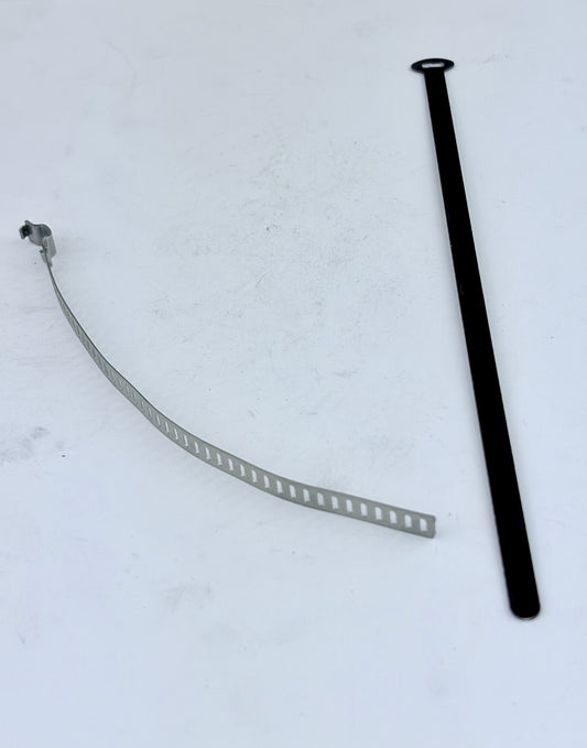 60-4418 - FRAME TIE - ALLOY - BLACK/SILVER ~8"