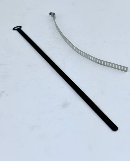 60-4418 - FRAME TIE - ALLOY - BLACK/SILVER ~8"