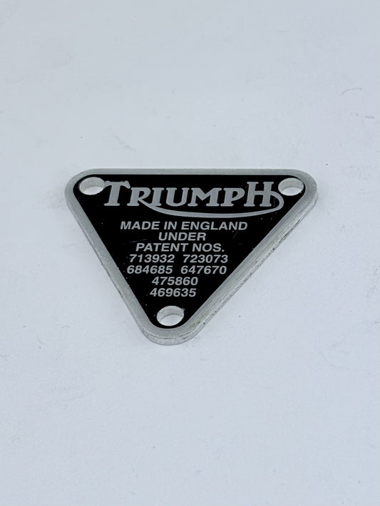 70-8762 - PATENT PLATE - TIMING COVER - T150/T160