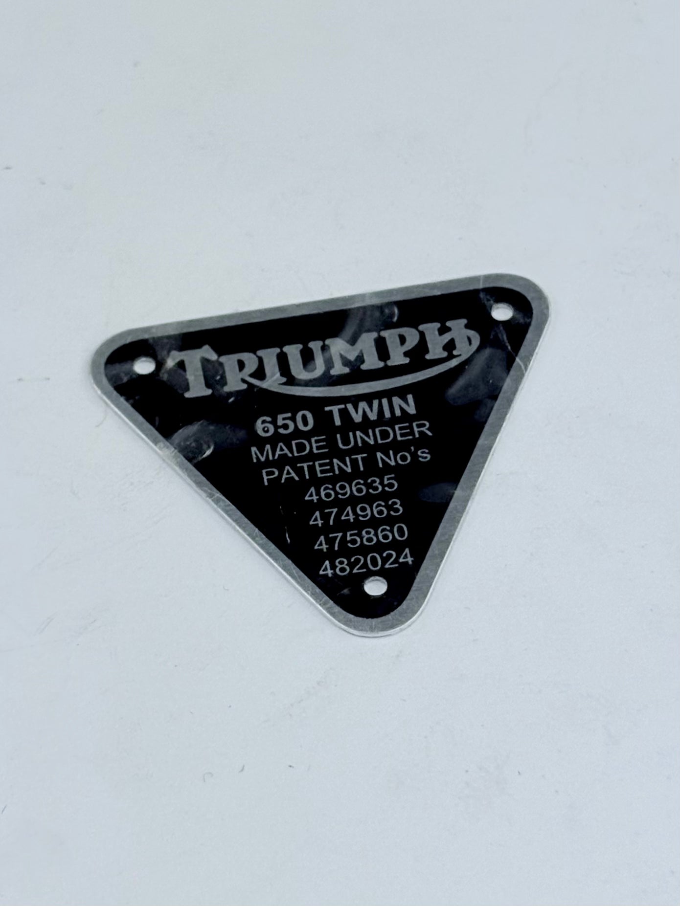 70-2909 - PATENT PLATE - 650 TWIN