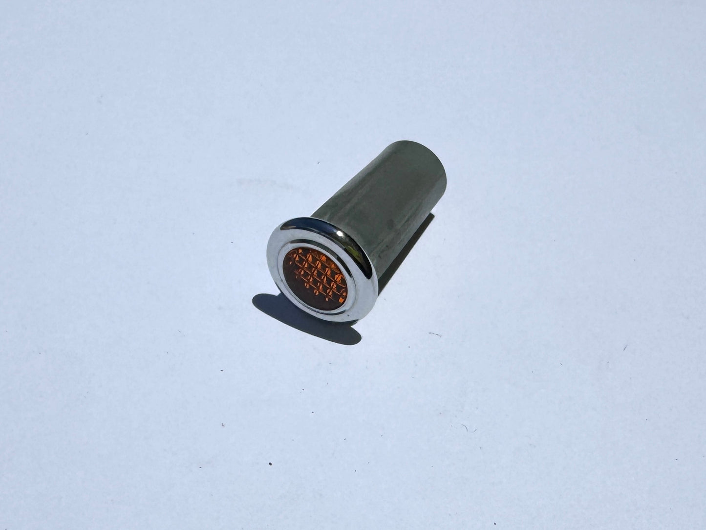 54363453 - WARNING LIGHT - AMBER LENS - FLAT STYLE