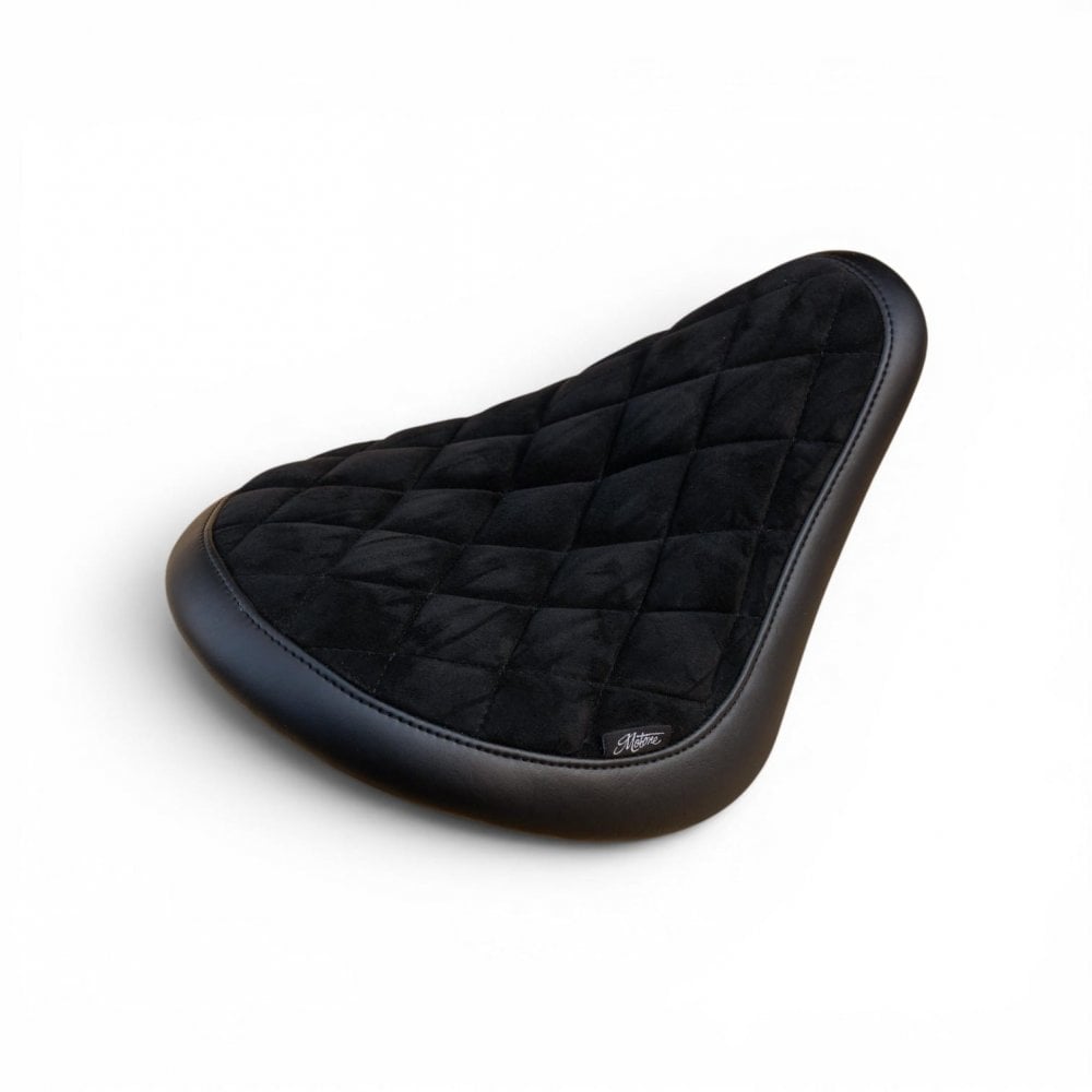 Motone Alcantara Cobra Seat - Diamond Stitch - Triumph Bobber