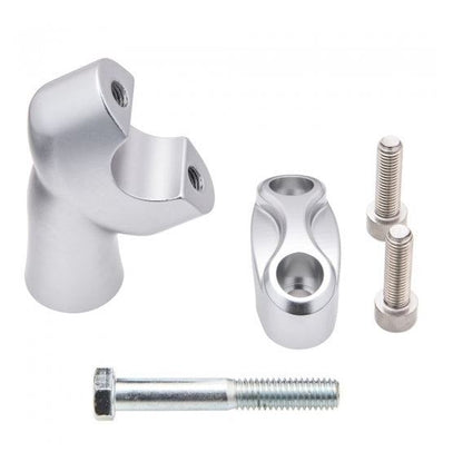 Up-And-Over Riser Kit for One Inch Bars - Clear Anodised