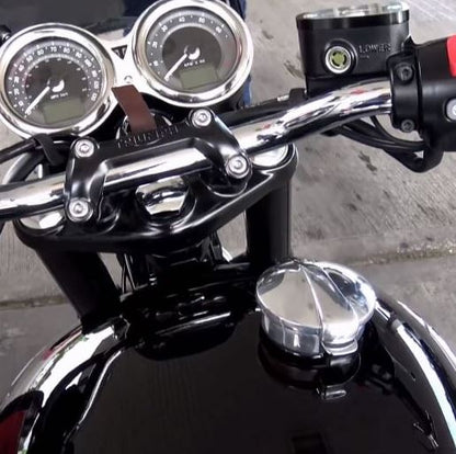 Motone Monza Gas Cap Kit for Triumph -  POLISHED FINISH