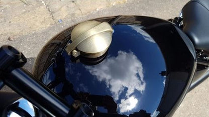 Motone Monza Gas Cap Kit for Triumph - BRASS PLATE