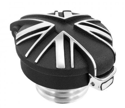 Motone Monza Cap Kit for Triumph and HD - BLACK & CONTRAST POLISH / UNION JACK