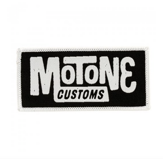 Motone BLOCK LOGO Woven Sew-On Patch