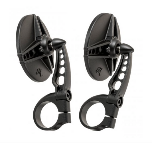 MOTONE AERONAUT Forged Bar End Mirror - TYPE S (80mm) - PAIR