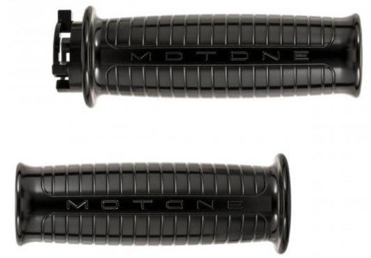 Motone BESOZZI Grips - Full Metal Jacket - Handlebar Models - BLACK - 7/8 & 1 in.