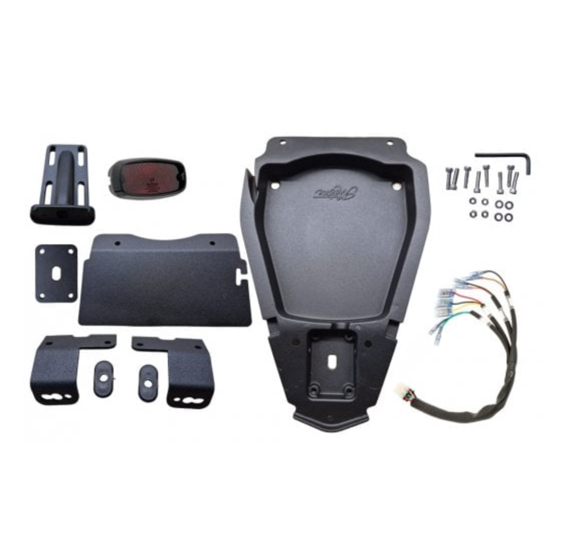 Motone Tail Tidy Kit V3 - GORT Light Gloss Black - Street Twin/Street Scrambler/T100/T120