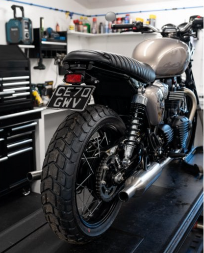 Motone Tail Tidy Kit V3 - GORT Light Gloss Black - Street Twin/Street Scrambler/T100/T120
