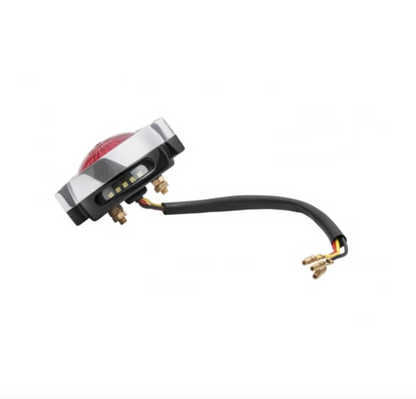 Motone Eldorado Tail Light - LED - POLISHED + BLACK FINISH