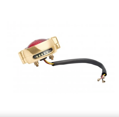 Motone Eldorado Tail Light - LED - SOLID BRASS
