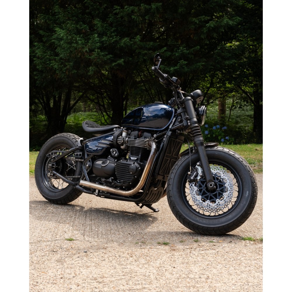 Motone Alcantara Cobra Seat - Diamond Stitch - Triumph Bobber