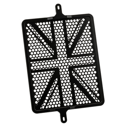 Motone Billet Radiator Guard Kit 400 - Union Jack - Black