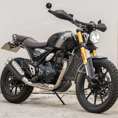 Motone Billet Radiator Guard Kit 400 - Union Jack - Black