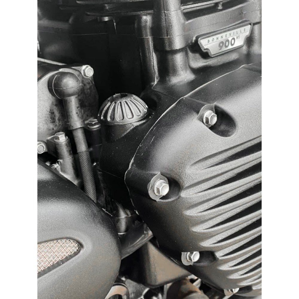 Motone Engine Oil Filler Cap - Roswell - Solid Black