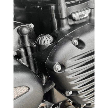 Motone Engine Oil Filler Cap - Roswell - Solid Black