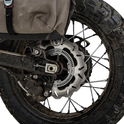 Galfer Waved Rotor – Rear - 2016+ Triumph  – Bonneville, Bobber, T100, T120, Scrambler, Street Twin, Thruxton – DF915W