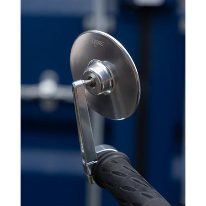 Motone Gran TURISMO Billet Bar End Mirror - TYPE R (100mm E-Mark) - Bar End - SINGLE - SILVER