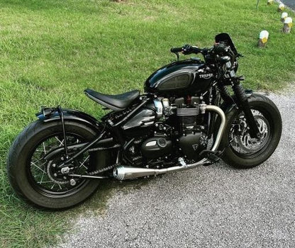 Motone Saturn V - Exhaust System - Bobber/Speedmaster - Brushed/Black