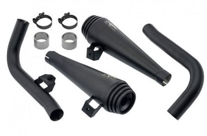 Motone Saturn V - Exhaust System - Bobber/Speedmaster - Brushed/Black