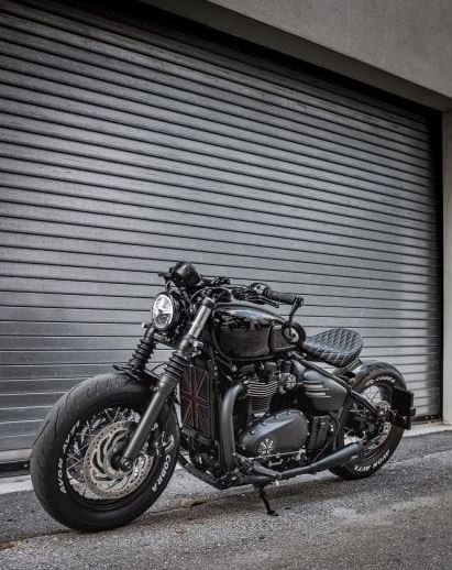 Motone Saturn V - Exhaust System - Bobber/Speedmaster - Brushed/Black