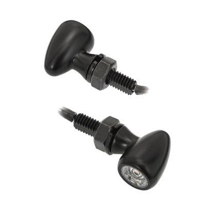 Motone PICO LED T/S Indicator Turn Signals - PAIR - Black