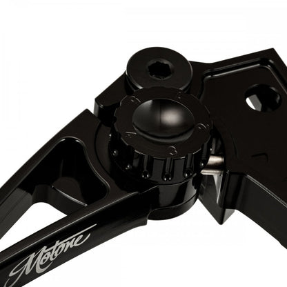 Motone PIKE Brake and Clutch Lever Set - Triumph - Adjustable - Billet Aluminum Black