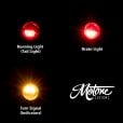 Motone PICO MULTI LED 3in1 Taillight/Brake Light/Indicator Turn Signals - PAIR - Black - M8